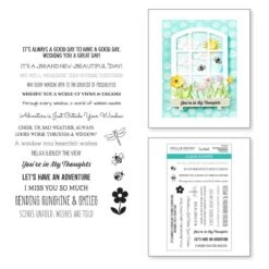 Sending Sunshine Sentiments Clear Stamp Set From The Windows With A View Collection By Tina Smith