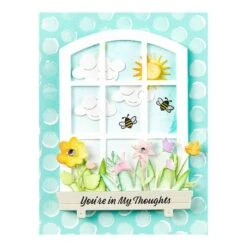 Sending Sunshine Sentiments Clear Stamp Set From The Windows With A View Collection By Tina Smith -Woodland Scenics Shop STP 222 Windows With A View Tina Smith Sending Sunshine Project