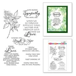 Sincere Sentiments Clear Stamp Set From The All The Sentiments Collection By Stampendous