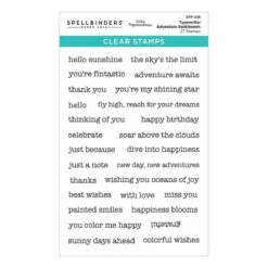 Typewriter Adventure Sentiments Clear Stamp Set From The Tunnel Scapes Collection By Vicky Papaioannou -Woodland Scenics Shop STP 238 Tunnel Scapes Vicky Papaioannou Typewriter Adventure Sentiments Pac