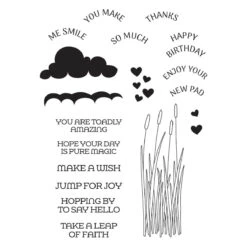 Jump For Joy Sentiments Clear Stamp Set From The Jump For Joy Collection -Woodland Scenics Shop STP 239 Jump for Joy Jump for Joy Sentiments Color