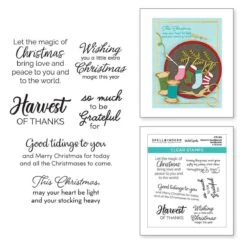 Nichol's Needlework Sentiments Clear Stamp Set From The Nichol's Needlework Collection By Nichol Spohr