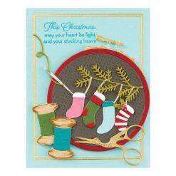 Nichol's Needlework Sentiments Clear Stamp Set From The Nichol's Needlework Collection By Nichol Spohr -Woodland Scenics Shop STP 240 Nichol s Needlework Nichol Spohr Nichol s Needlework Sentiments Project