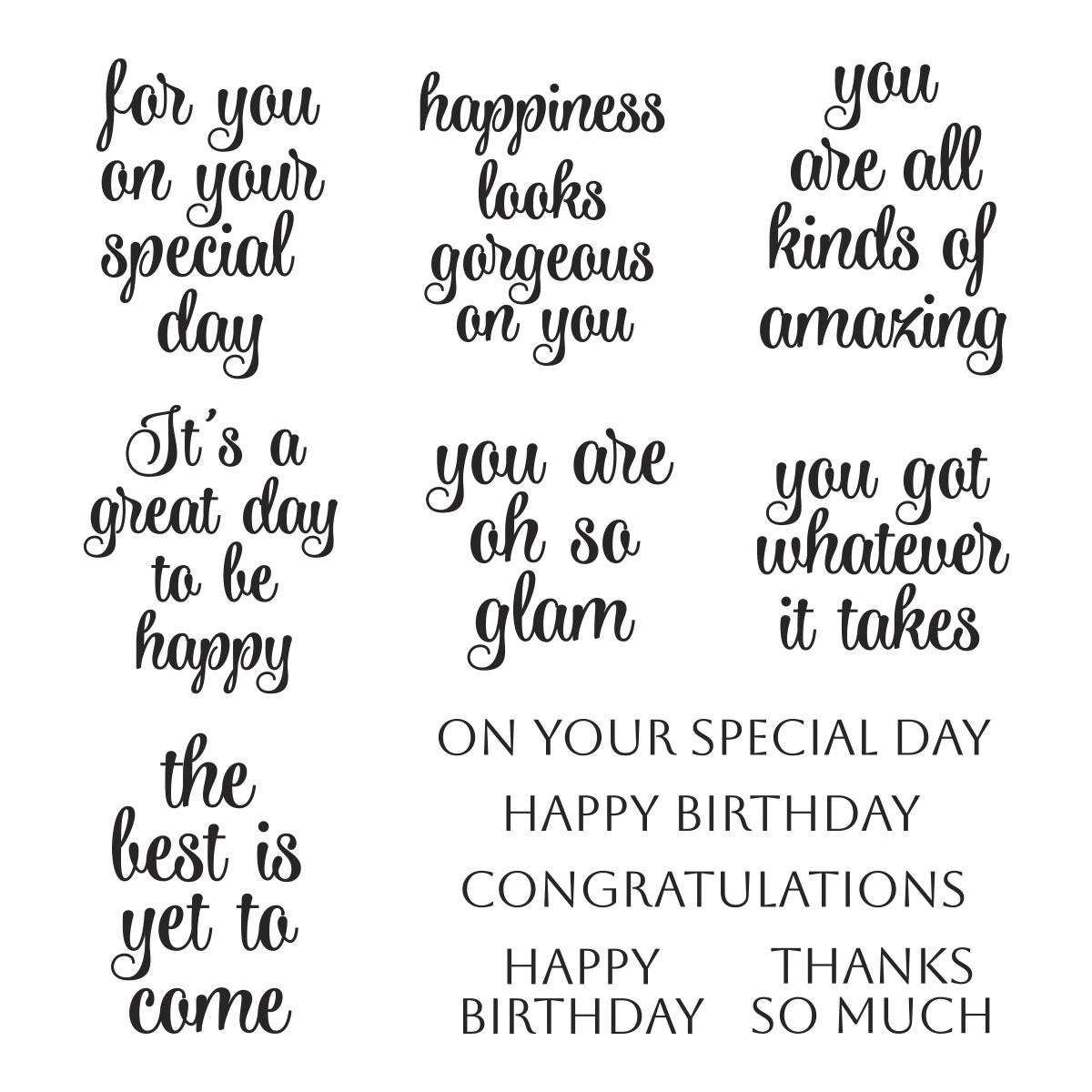 Gorgeous You Sentiments Clear Stamps From The Gorgeous You Collection 3 Gorgeous You Sentiments Clear Stamps From The Gorgeous You Collection - Image 3