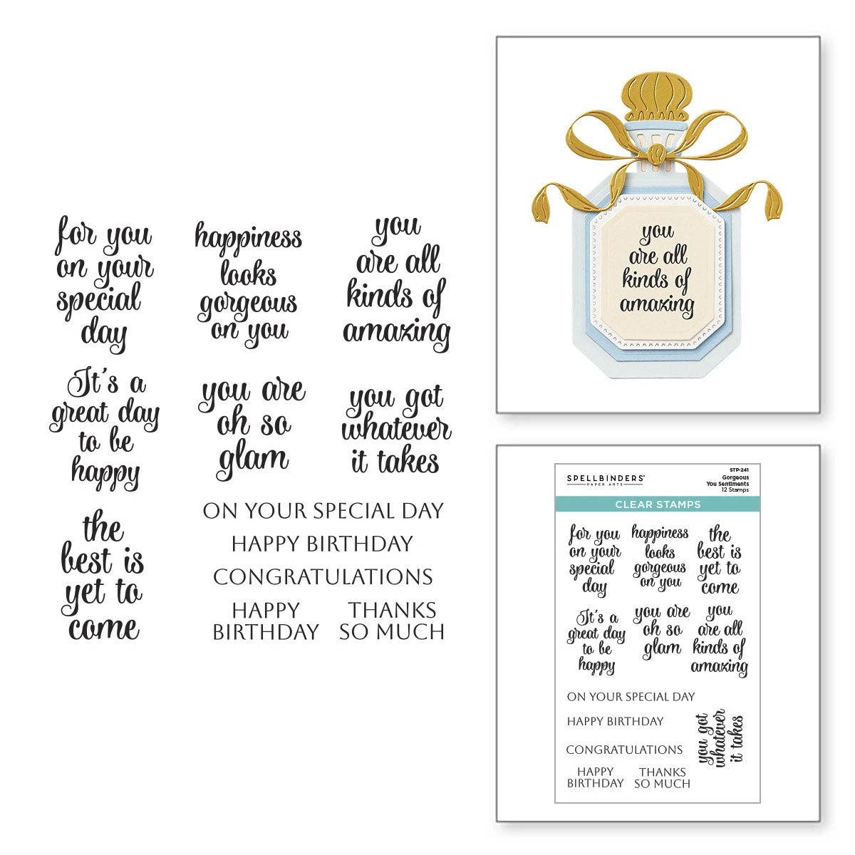 Gorgeous You Sentiments Clear Stamps From The Gorgeous You Collection 1 Gorgeous You Sentiments Clear Stamps From The Gorgeous You Collection