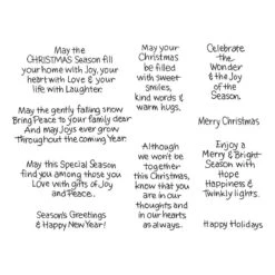 Season Of Wonder Sentiments Clear Stamp Setfrom The Season Of Wonder Collection By Stampendous -Woodland Scenics Shop STP 246 Season of Wonder Stampendous Season of Wonder Sentiments Color