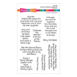 Season Of Wonder Sentiments Clear Stamp Setfrom The Season Of Wonder Collection By Stampendous -Woodland Scenics Shop STP 246 Season of Wonder Stampendous Season of Wonder Sentiments Pac