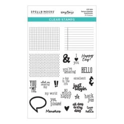 Speech Bubbles Sentiments Clear Stamp Set From The Just Sayin' Collection By Kelly Bangs -Woodland Scenics Shop STP 250 Just Sayin Kelly Bangs Speech Bubble Sentiments Pac