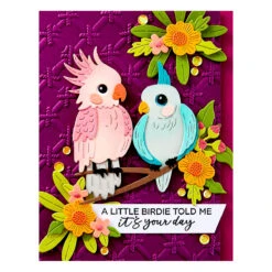 Spread Your Wings Sentiments Clear Stamp Set From The Cheerful Chirps Collection -Woodland Scenics Shop STP 252 Cheerful Chirps Spread Your Wings Sentiments Project 1