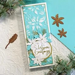 Scenic Poinsettias 3D Embossing Folder -Woodland Scenics Shop Sandi MacIver 2022 Holiday 3 d Embossing Folders Slimline bc605936 b820 4d7f 9d18 d4edd6eb63b6