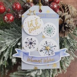 Winter Wonderland Printed Die Cut Sentiments From Winter Wonderland Collection -Woodland Scenics Shop Sheri Holt 2022 Winter Wonderland Tag2