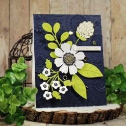 Vivid Blooms Etched Dies From The Vivid Expressions Collection -Woodland Scenics Shop SheriGilson January2025 VividExpressionCollection Card 1