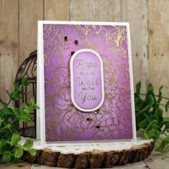 Stampendous Floral Garden Cling Rubber Stamp Set From The Beautiful Backgrounds Collection -Woodland Scenics Shop SheriGilson July2024BeautifulBackgroundsCollection Card 2