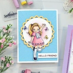 Sun Rays Embossing Folder -Woodland Scenics Shop Spellbinder Andrea Shell Delightful Darlings 2 39647.1638384394.1280.1280