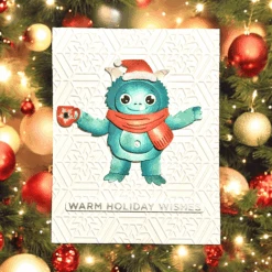 Rocky The Dancin' Yeti Etched Dies From The Monster Friends Collection -Woodland Scenics Shop Spellbinders RockytheDancin Yeti HexiSnowflake MatteSilverHotFoil HolidaySentimentsSeries2