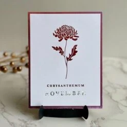 November Chrysanthemum Press Plates From The Florals Through The Year Collection -Woodland Scenics Shop SusanBabcock 2024 BP YearFloral 5