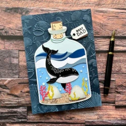Whale In A Bottle - Large Die Of The Month -Woodland Scenics Shop SuzanneHue June2023 DOML