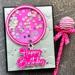 Giant Party Balloon Glimmer Hot Foil Plate & Die Set -Woodland Scenics Shop SuzanneHue June2023 It sMyParty