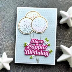 Tiny Dots Embossing Folder From The It's My Party Too Collection -Woodland Scenics Shop SuzanneHue June2023 It sMyPartyToo 2