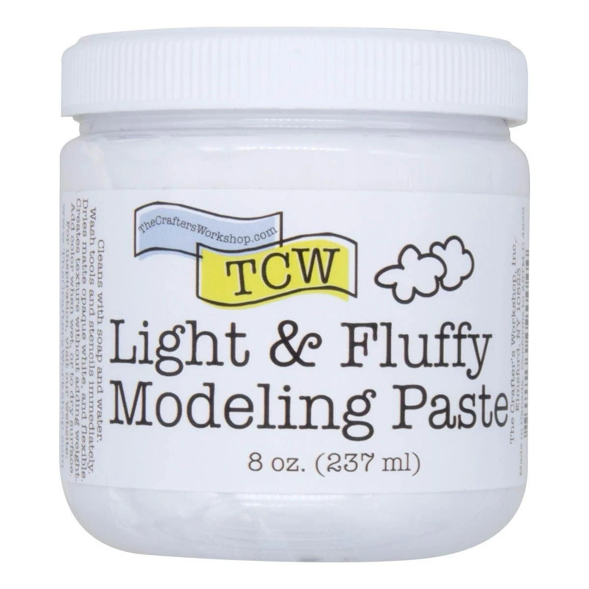 The Crafters Workshop - Light & Fluffy Modeling Paste, 8 Oz. 1 The Crafters Workshop - Light & Fluffy Modeling Paste, 8 Oz.