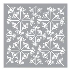 The Crafters Workshop - Garden Tile Stencil 6 X 6"
