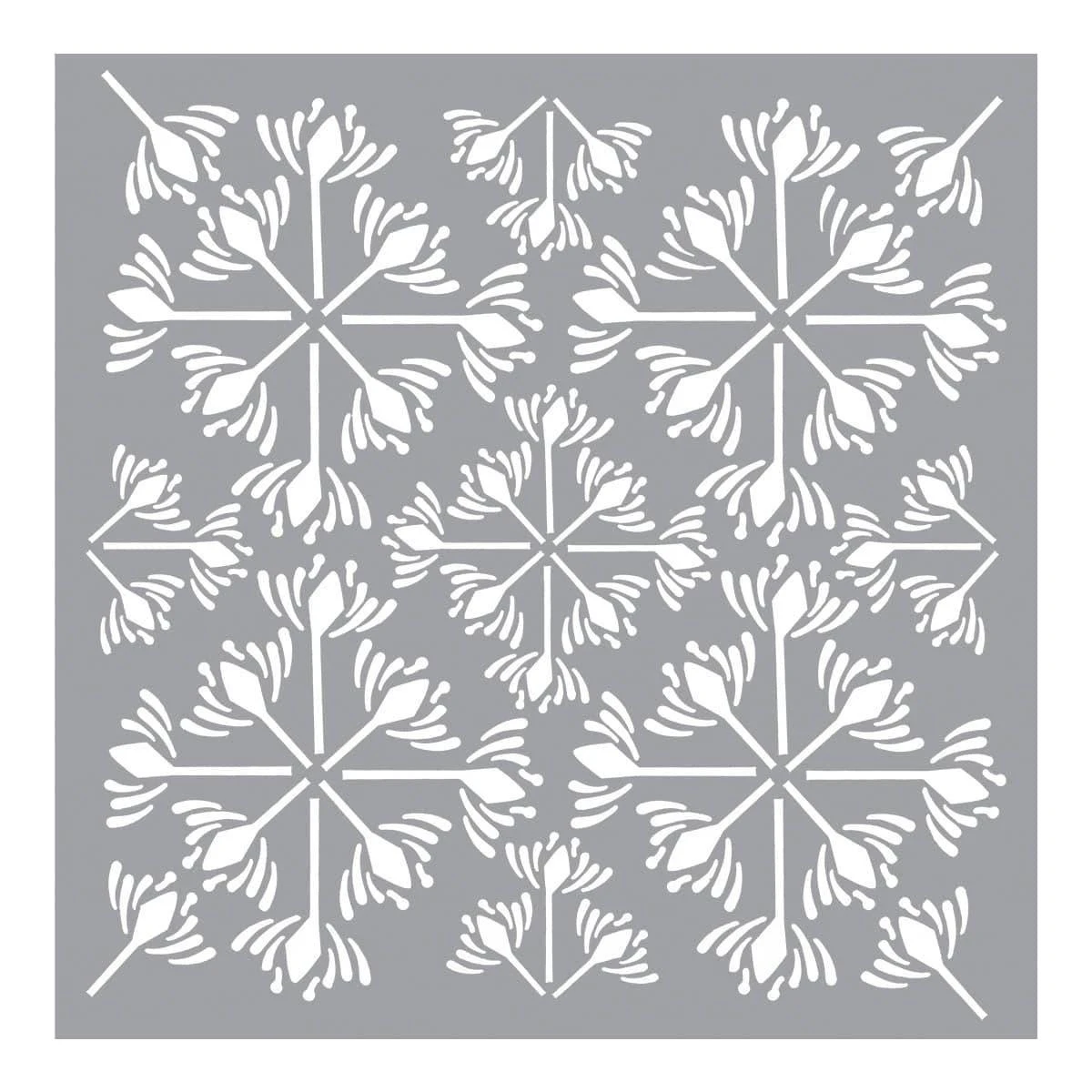 The Crafters Workshop - Garden Tile Stencil 6 X 6" 1 The Crafters Workshop - Garden Tile Stencil 6 X 6"