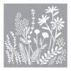 The Crafters Workshop - Summer Meadow Stencil 6 X 6"