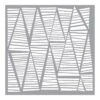 The Crafters Workshop - Striped Triangles Stencil 6 X 6"