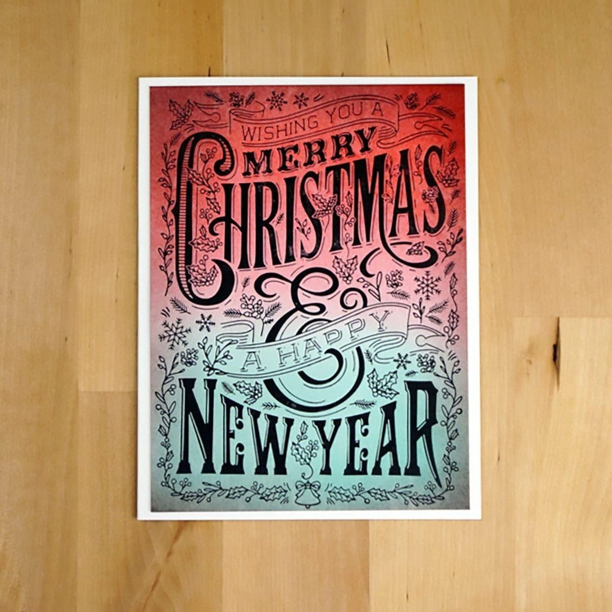 Merry Christmas & Happy New Year Press Plate From The BetterPress Christmas Collection 8 Merry Christmas & Happy New Year Press Plate From The BetterPress Christmas Collection - Image 8