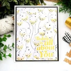 Floating Balloons 3D Embossing Folder From The It’s My Party Too Collection -Woodland Scenics Shop TerriBurson E3D 062 GLP 389
