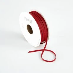 Vivant - Texture Bordeaux Narrow Ribbon - 21 Yards