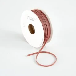 Vivant - Texture Dark Rose Narrow Ribbon - 21 Yards