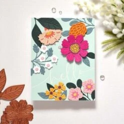 Vivid Blooms Etched Dies From The Vivid Expressions Collection -Woodland Scenics Shop ThereseCalvird VividBlooms S6 250 SweepingScriptSentimentsBP 268 GlimmerFoilOpaqueBlackandWhiteGLF 049 ColorEssentialGemsSCS 195 cards 3 bf0ac37c 4dc3 4d7b 8747 d2947416fafb