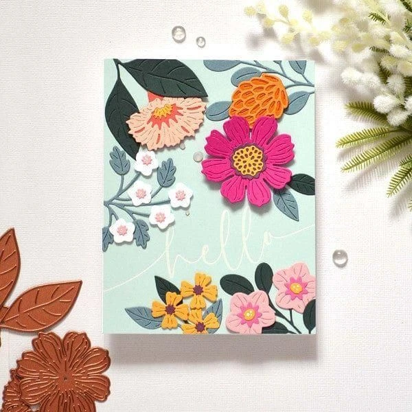 Vivid Blooms Etched Dies From The Vivid Expressions Collection - Image 12