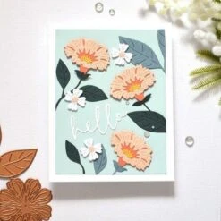 Vivid Blooms Etched Dies From The Vivid Expressions Collection -Woodland Scenics Shop ThereseCalvird VividBlooms S6 250 VividScriptSentiments ColorEssentialGemsSCS 195 cards 1