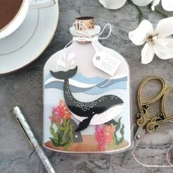 Whale In A Bottle - Large Die Of The Month -Woodland Scenics Shop TinaSmith DOMLJUN23 3