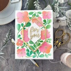 Blossoming Flowers Layered Stencil From The Flower Market Collection -Woodland Scenics Shop TinaSmith FlowerMarketCollection SPL 1