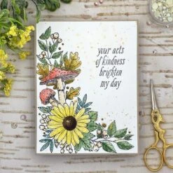 Autumn Floral Corner Press Plate & Die Set From The BetterPress Autumn Collection -Woodland Scenics Shop Tina Herbeck 2023 BP 084