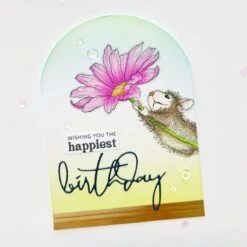 Daisy Mouse Cling Rubber Stamp Set From The Spring Collection By House-Mouse Designs -Woodland Scenics Shop Vera Yates 2023 DaisyMouse