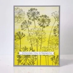 Stampendous Agapanthus Cling Rubber Stamp Set From The Beautiful Backgrounds Collection -Woodland Scenics Shop Vera Yates 2024 Agapanthus