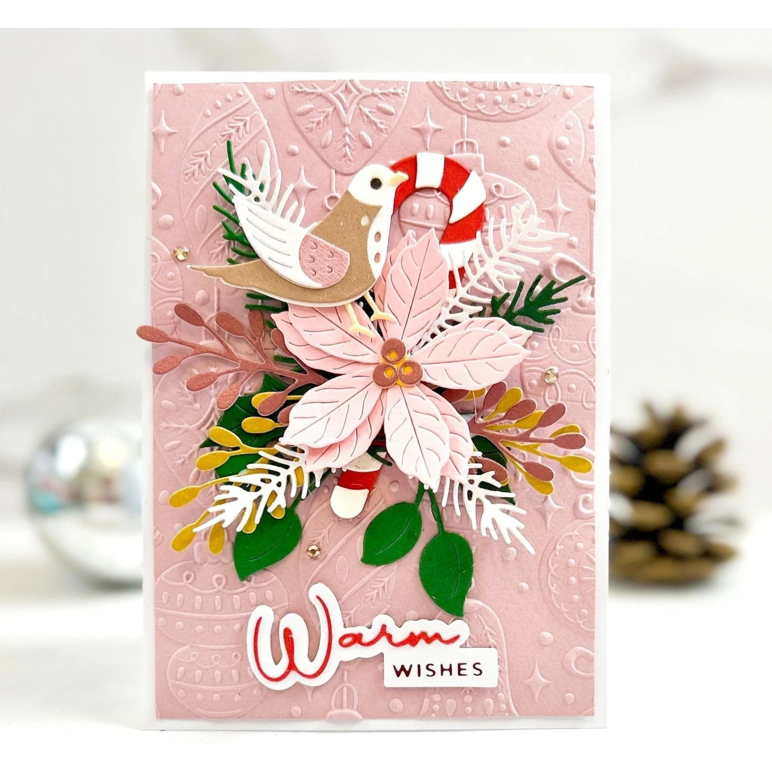 Vintage Ornaments 3D Embossing Folder From The Classic Christmas Collection 2 Vintage Ornaments 3D Embossing Folder From The Classic Christmas Collection - Image 2