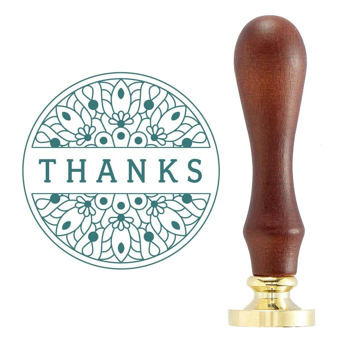 Thanks Mandala Wax Seal Stamp From The Sealed By Spellbinders Collection 1 Thanks Mandala Wax Seal Stamp From The Sealed By Spellbinders Collection