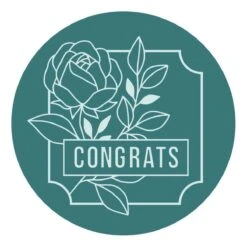 Framed Congrats Wax Seal Stamp From The Sealed By Spellbinders Collection -Woodland Scenics Shop WS 010 Wax Seal Stamp Framed Congrats Color