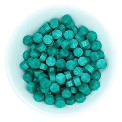 Teal Wax Beads From The Sealed By Spellbinders Collection