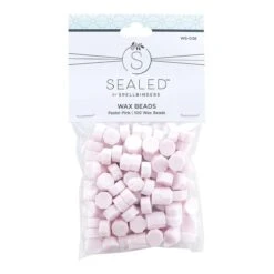 Pastel Pink Wax Beads From The Sealed By Spellbinders Collection -Woodland Scenics Shop WS 038 Wax Beads Pastel Pink Pac 1