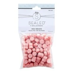 Peachy Pink Wax Beads From The Sealed By Spellbinders Collection -Woodland Scenics Shop WS 041 Wax Beads Peachy Pink Pac 1