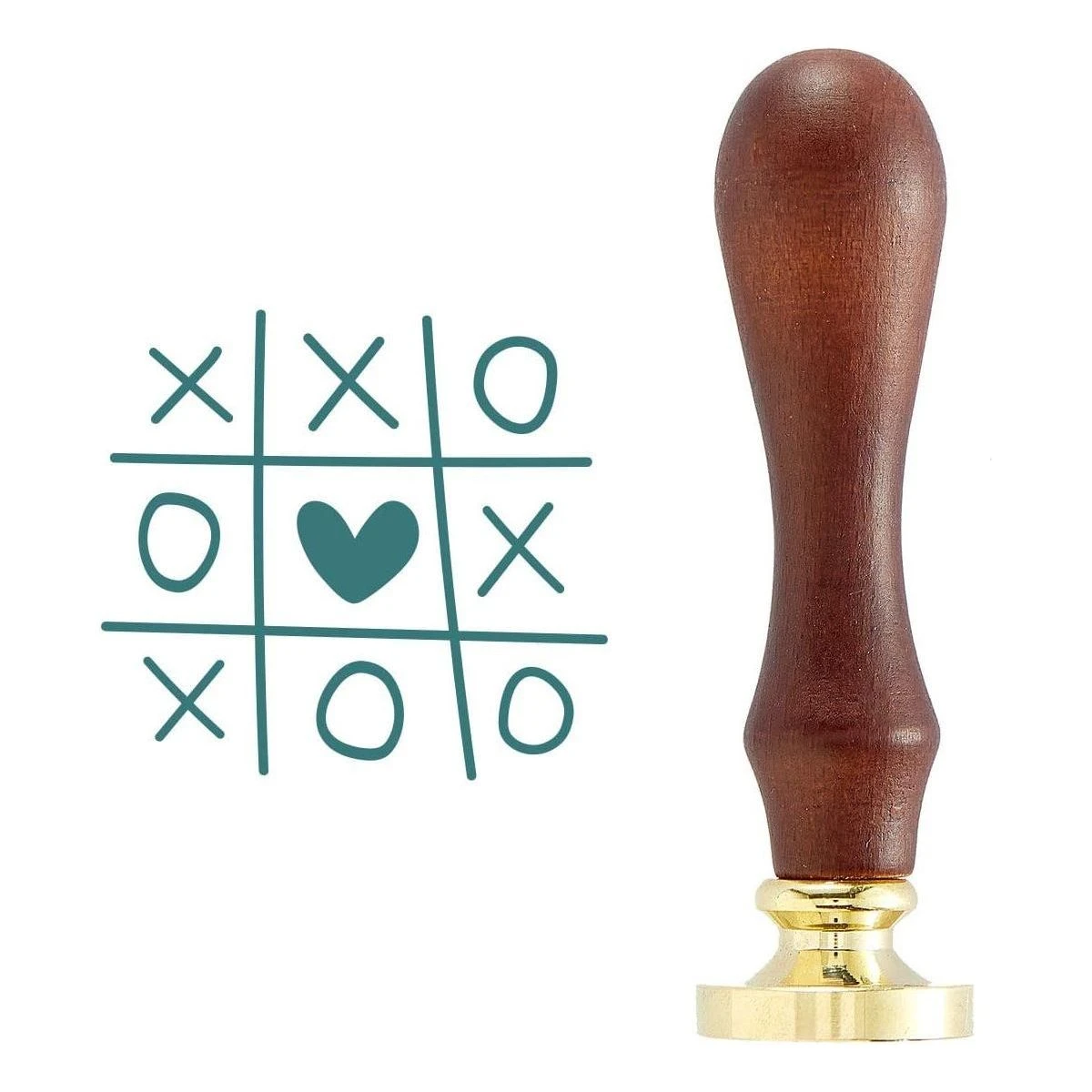 Heart Tic Tac Toe Wax Seal Stamp From The Sealed Sealed For Spring Collection 1 Heart Tic Tac Toe Wax Seal Stamp From The Sealed Sealed For Spring Collection