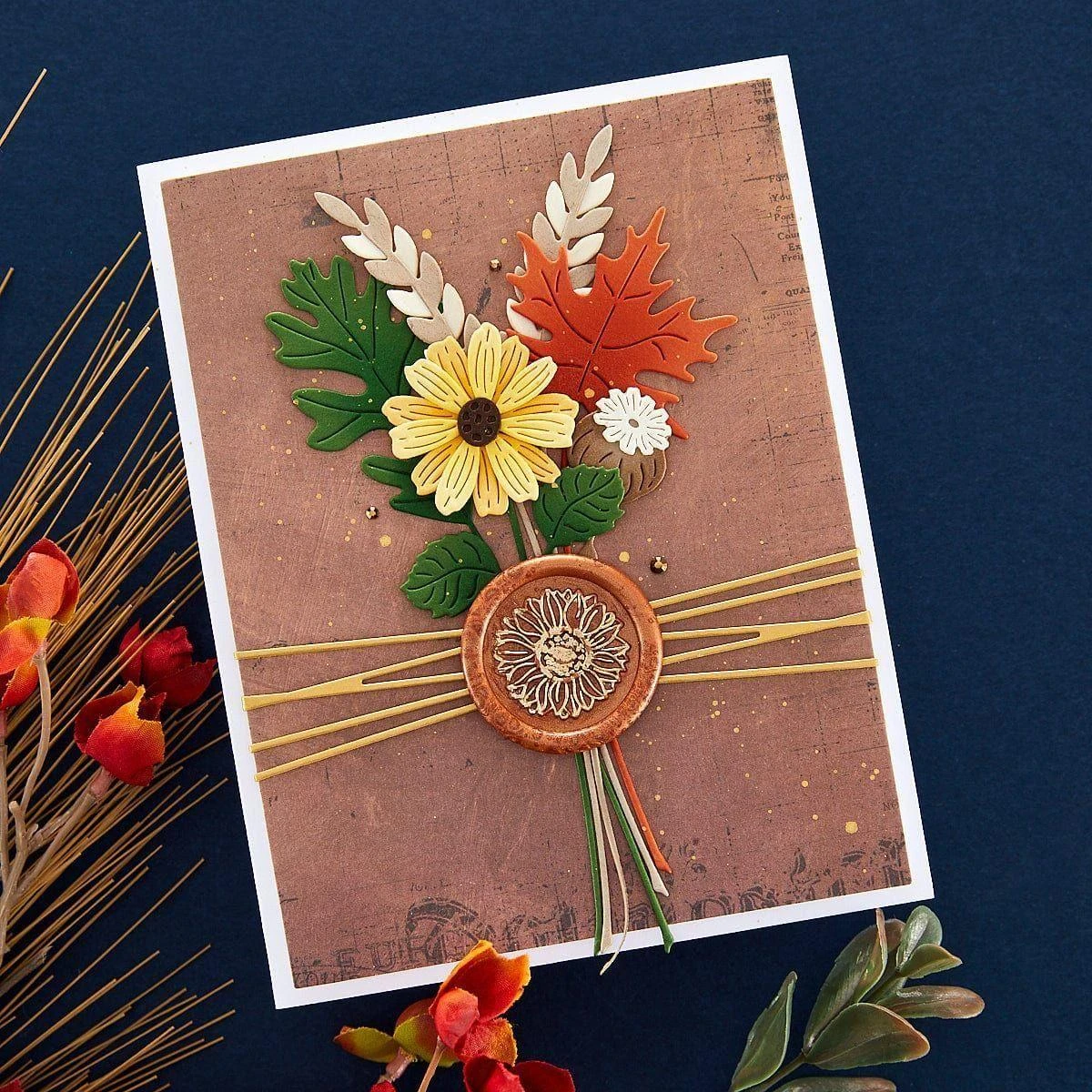 Sunflower Wax Seal Stamp From The Serenade Of Autumn Collection 6 Sunflower Wax Seal Stamp From The Serenade Of Autumn Collection - Image 6