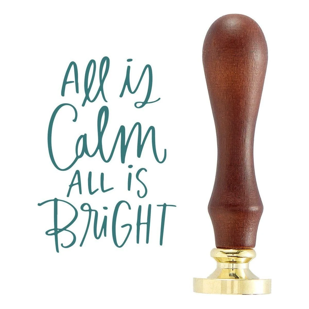 All Is Calm Wax Seal Stamp From The Sealed For Christmas Collection 1 All Is Calm Wax Seal Stamp From The Sealed For Christmas Collection