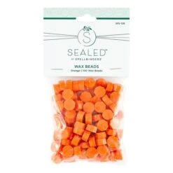 Orange Wax Beads From The Sealed 3D Christmas Collection -Woodland Scenics Shop WS 126 Orange Wax Beads Pac 1